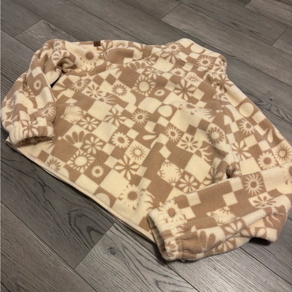 New Roxy Cream Surf ZipUp Sweater - Picture 14 of 15